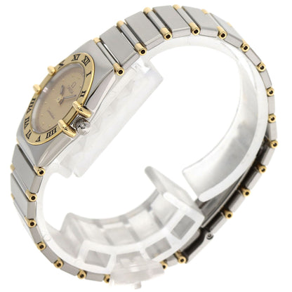 OMEGA Constellation Mini Flat Bezel Watches Stainless Steel/SSxK18YG Ladies