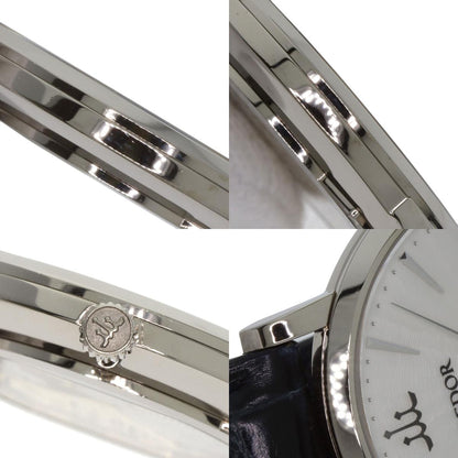 SEIKO CREDOR Signo UTD Watches GBAQ977 6870-00B0 K18 White Gold/Leather mens