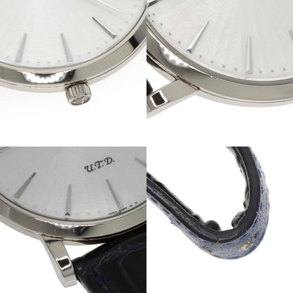 SEIKO CREDOR Signo UTD Watches GBAQ977 6870-00B0 K18 White Gold/Leather mens