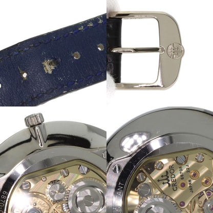 SEIKO CREDOR Signo UTD Watches GBAQ977 6870-00B0 K18 White Gold/Leather mens