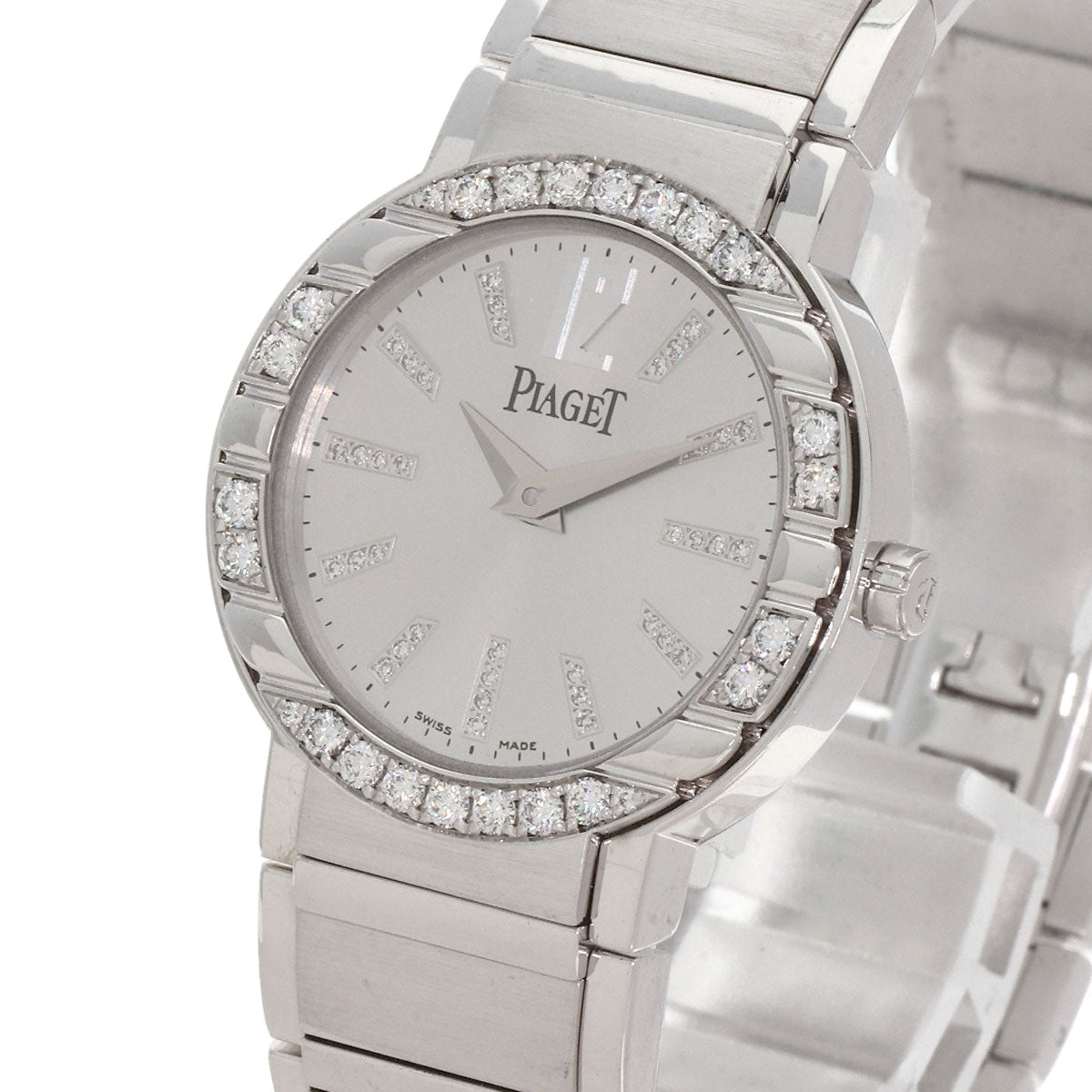 PIAGET Polo Diamond Watches P10140 K18 White Gold/K18 White Gold Ladies