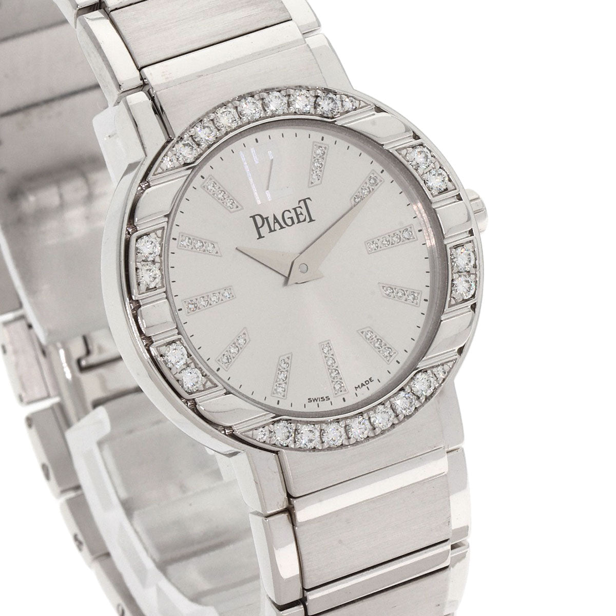 PIAGET Polo Diamond Watches P10140 K18 White Gold/K18 White Gold Ladies