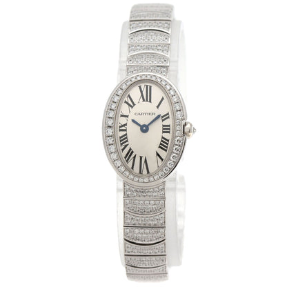 CARTIER Mini Baignoire Diamond Watches HPI00327 K18 White Gold/K18WGxDiamond Ladies