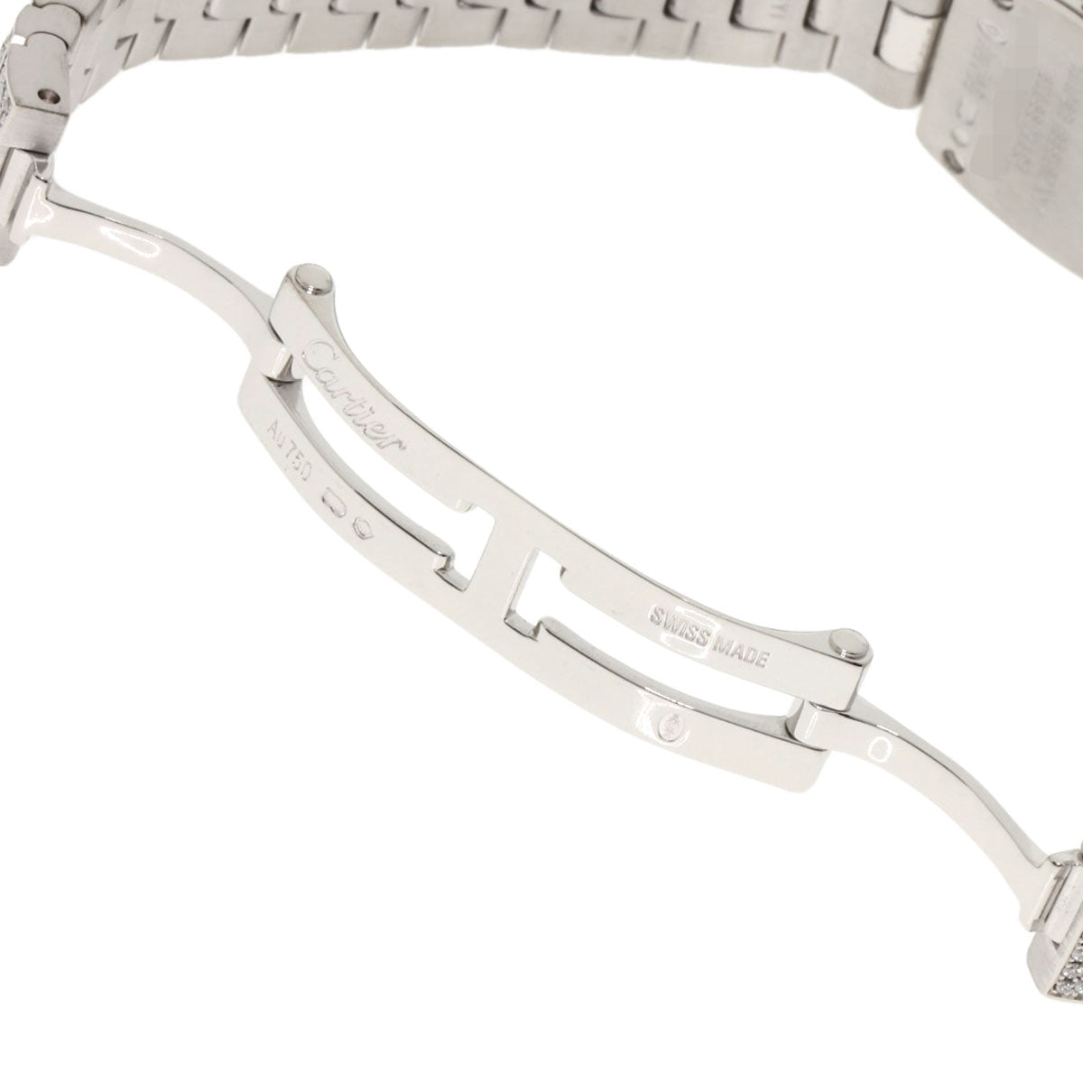 CARTIER Mini Baignoire Diamond Watches HPI00327 K18 White Gold/K18WGxDiamond Ladies
