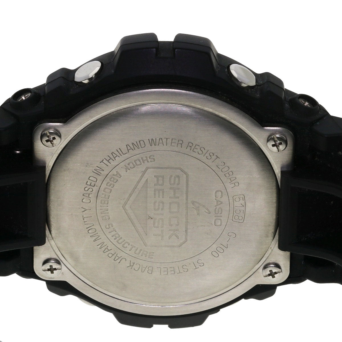 CASIO G shock Watches G-100-1BMJF Stainless Steel/resin mens