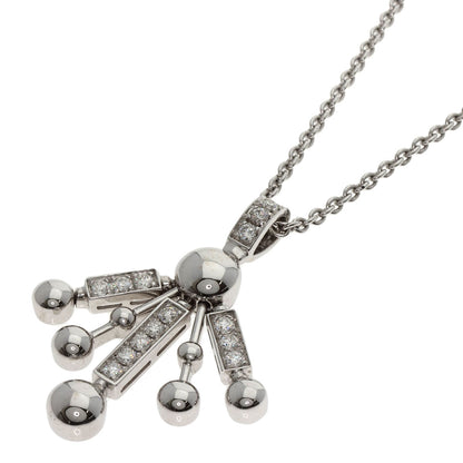 BVLGARI Astrale Fireworks Diamond Necklace K18 White Gold Ladies [Used]