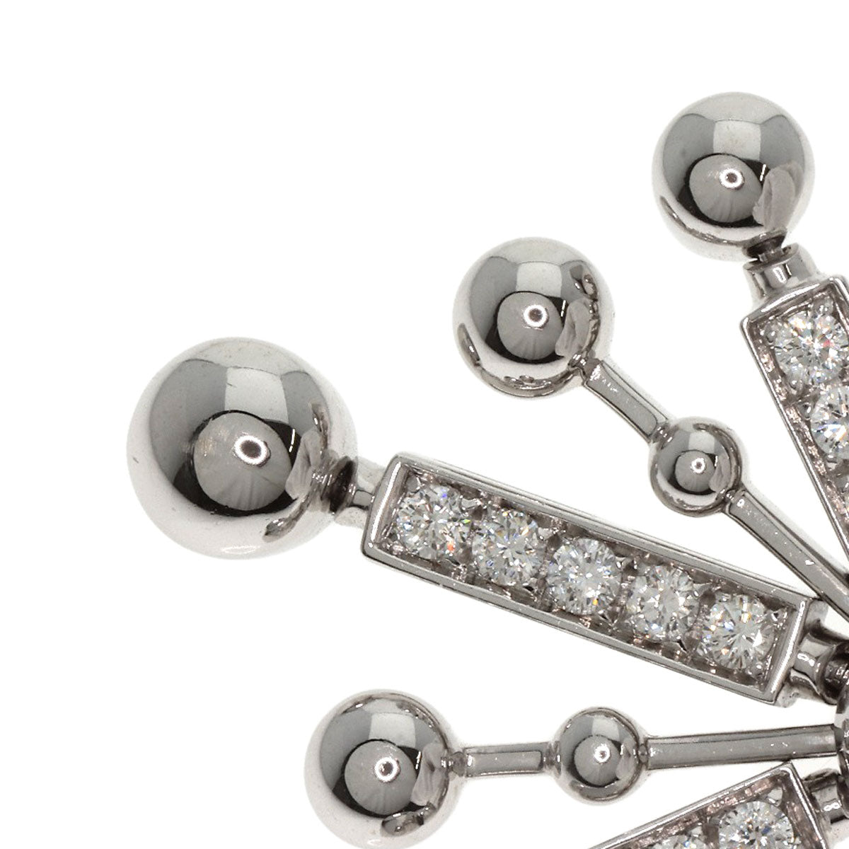 BVLGARI Astrale Fireworks Diamond Necklace K18 White Gold Ladies [Used]