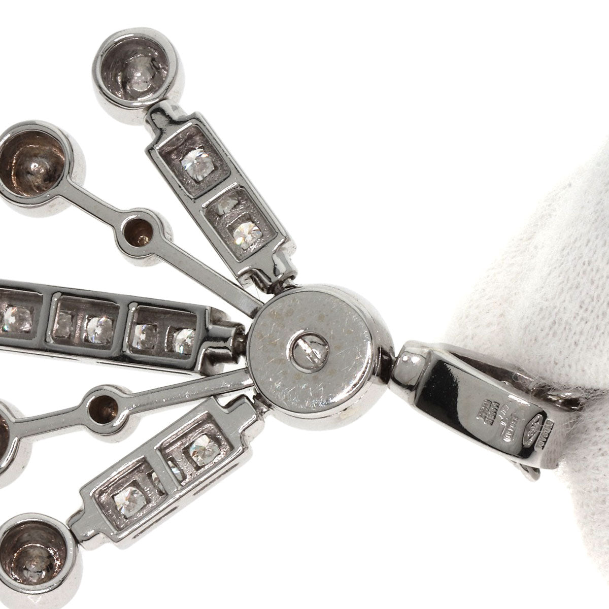 BVLGARI Astrale Fireworks Diamond Necklace K18 White Gold Ladies [Used]