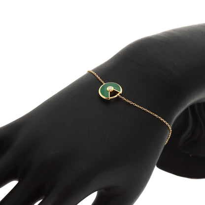 CARTIER Amulet XS Chrysoprase Bracelet K18 Yellow Gold Ladies [Used]
