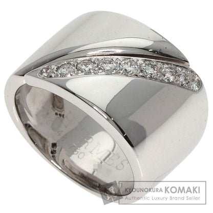 HERMES Diamond #48 Ring K18 White Gold Ladies [Used]
