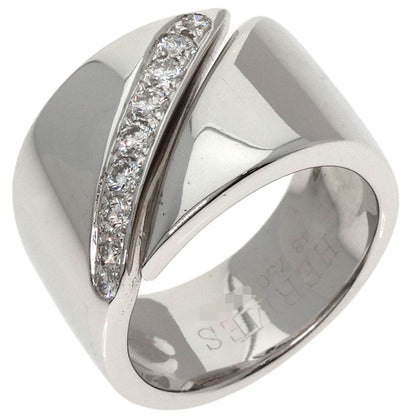 HERMES Diamond #48 Ring K18 White Gold Ladies [Used]