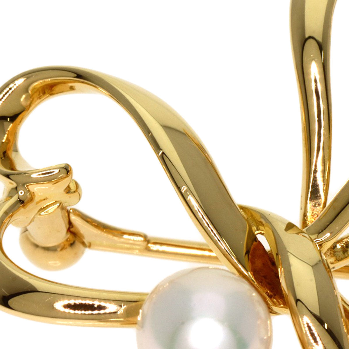 MIKIMOTO Pearl Pearl Brooch K18 Yellow Gold Ladies [Used]