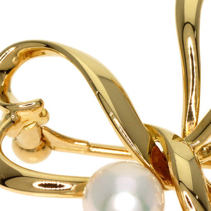 MIKIMOTO Pearl Pearl Brooch K18 Yellow Gold Ladies [Used]
