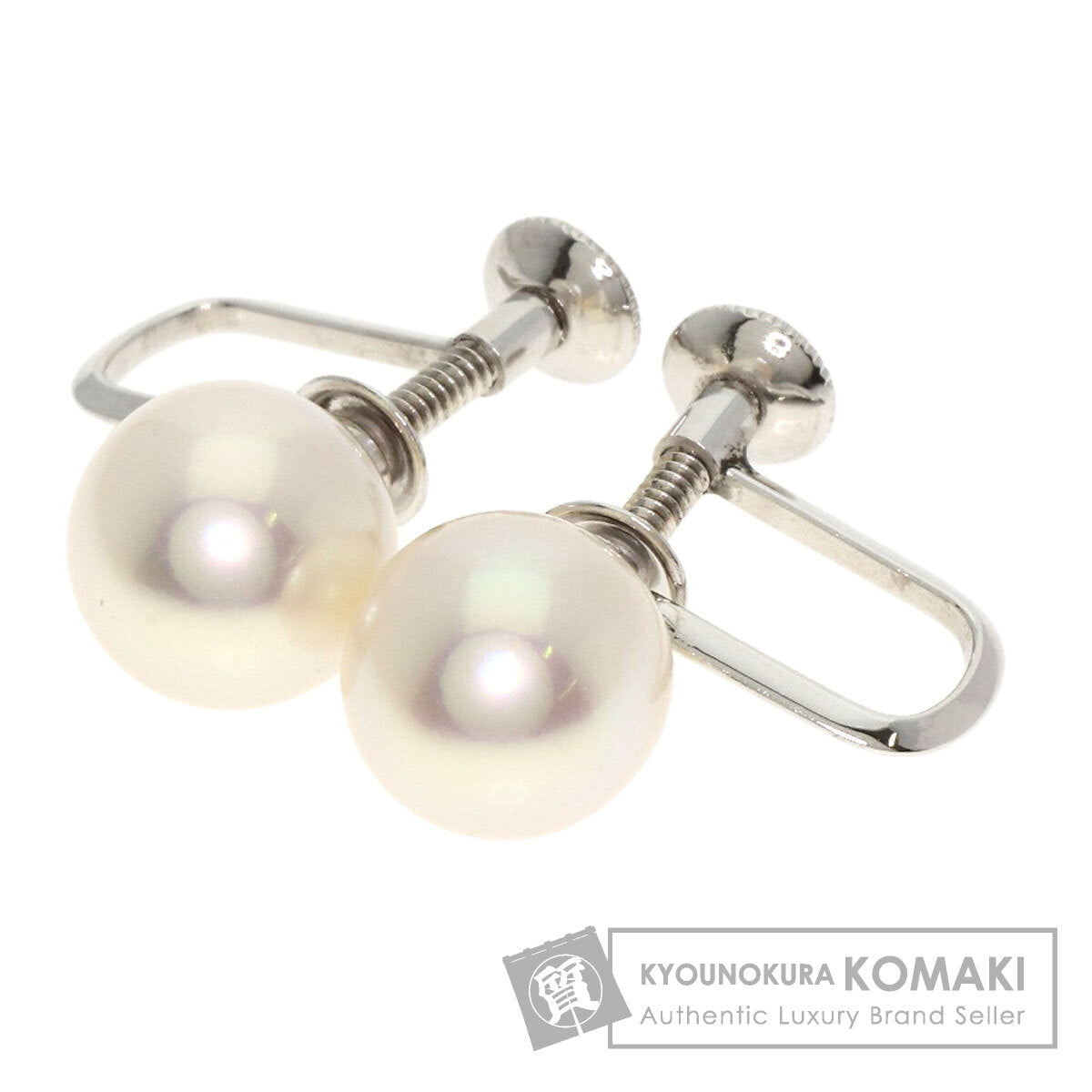 TASAKI Akoya pearl Pearl Earring K14 White Gold Ladies [Used]