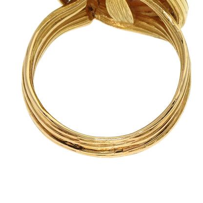TASAKI Golden Pearl Pearl Diamond Ring K18 Yellow Gold Ladies [Used]