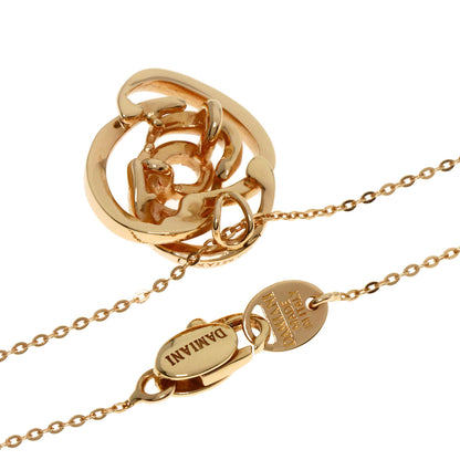 Damiani Rose Rose Diamond Necklace K18 Pink Gold Ladies [Used]