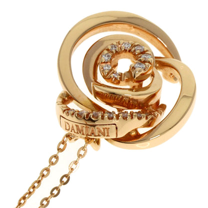 Damiani Rose Rose Diamond Necklace K18 Pink Gold Ladies [Used]