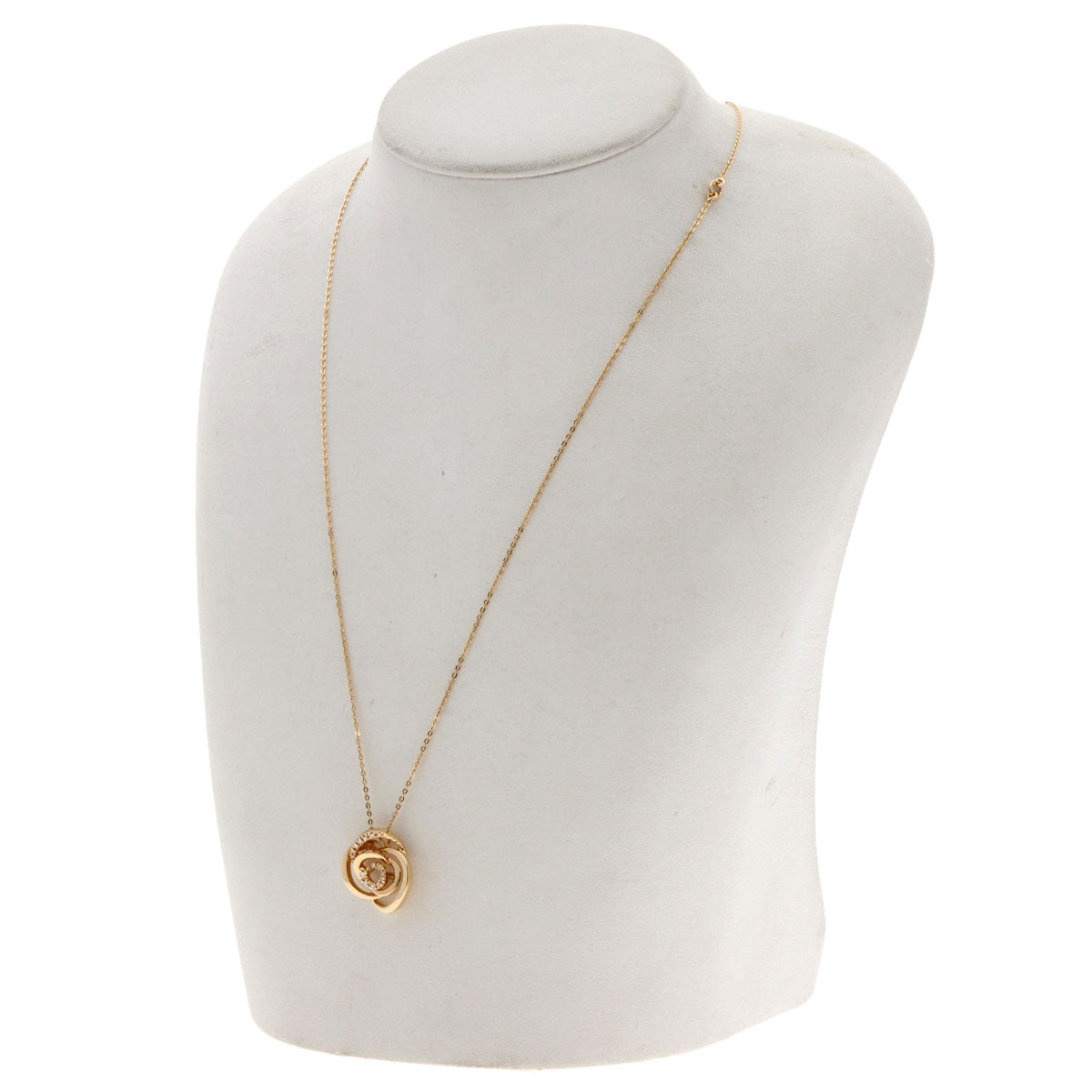 Damiani Rose Rose Diamond Necklace K18 Pink Gold Ladies [Used]