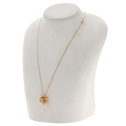 Damiani Rose Rose Diamond Necklace K18 Pink Gold Ladies [Used]
