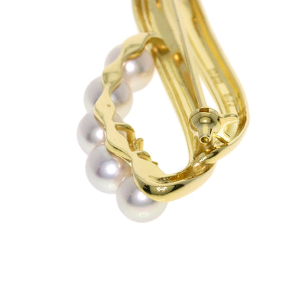 TASAKI Pearl Diamond Brooch K18 Yellow Gold Ladies [Used]