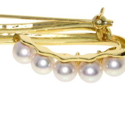 TASAKI Pearl Diamond Brooch K18 Yellow Gold Ladies [Used]