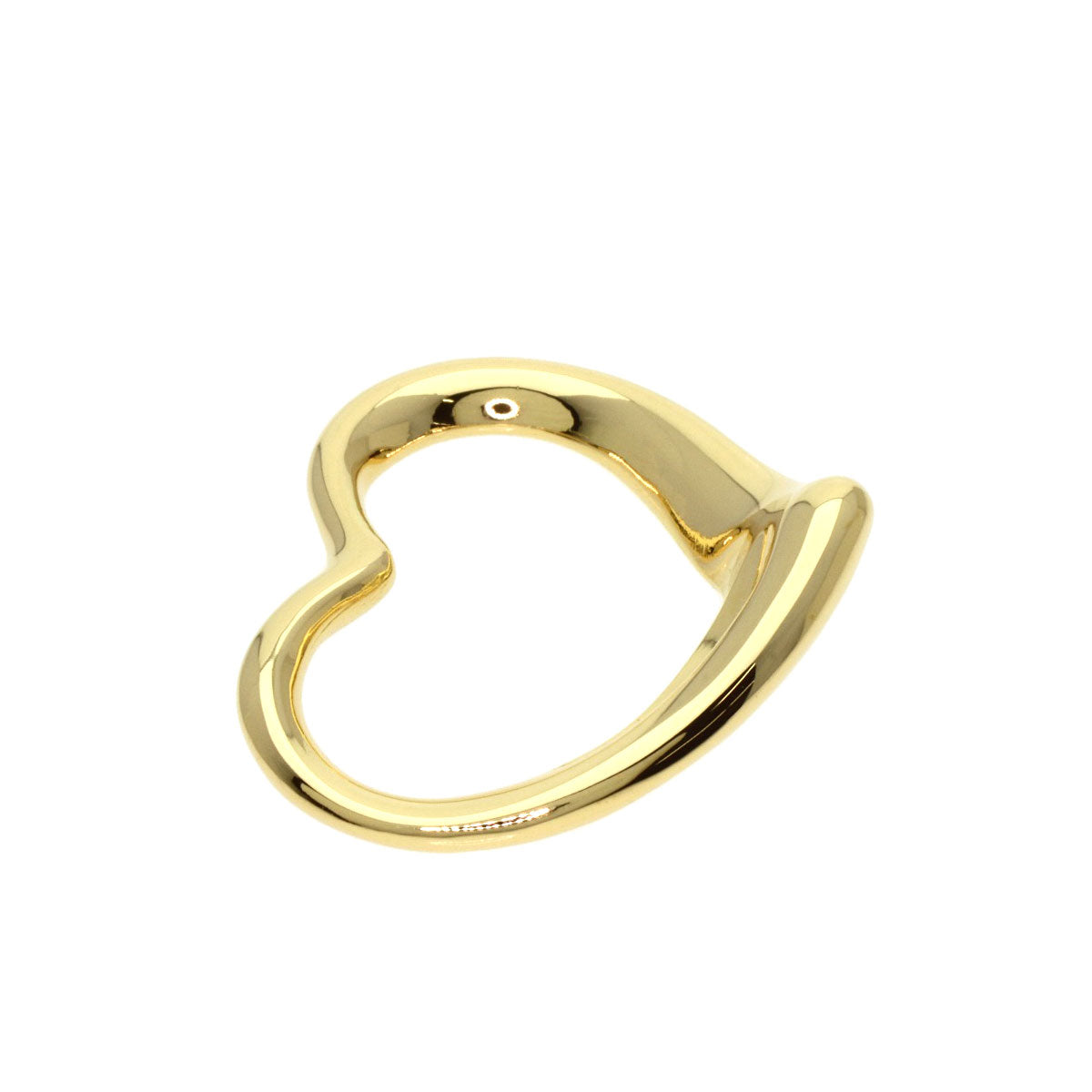 TIFFANY&Co. Open Heart TOP Pendant top K18 Yellow Gold Ladies [Used]