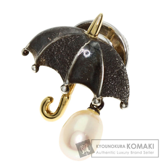 MIKIMOTO Freshwater Pearl Brooch Brooch Silver 18K Yellow GoldLadies [Used]