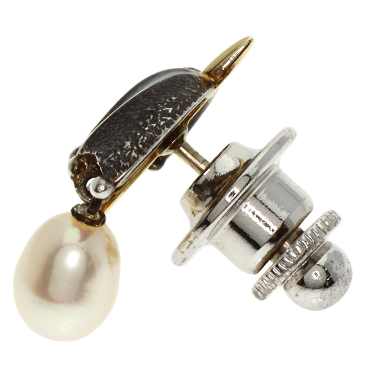MIKIMOTO Freshwater Pearl Brooch Brooch Silver 18K Yellow GoldLadies [Used]