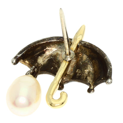 MIKIMOTO Freshwater Pearl Brooch Brooch Silver 18K Yellow GoldLadies [Used]