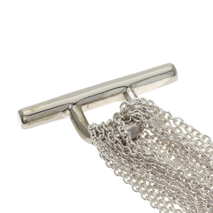 TIFFANY&Co. Open Heart Toggle Chain Bracelet Silver Ladies [Used]