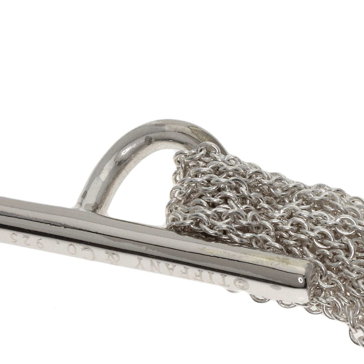 TIFFANY&Co. Open Heart Toggle Chain Bracelet Silver Ladies [Used]