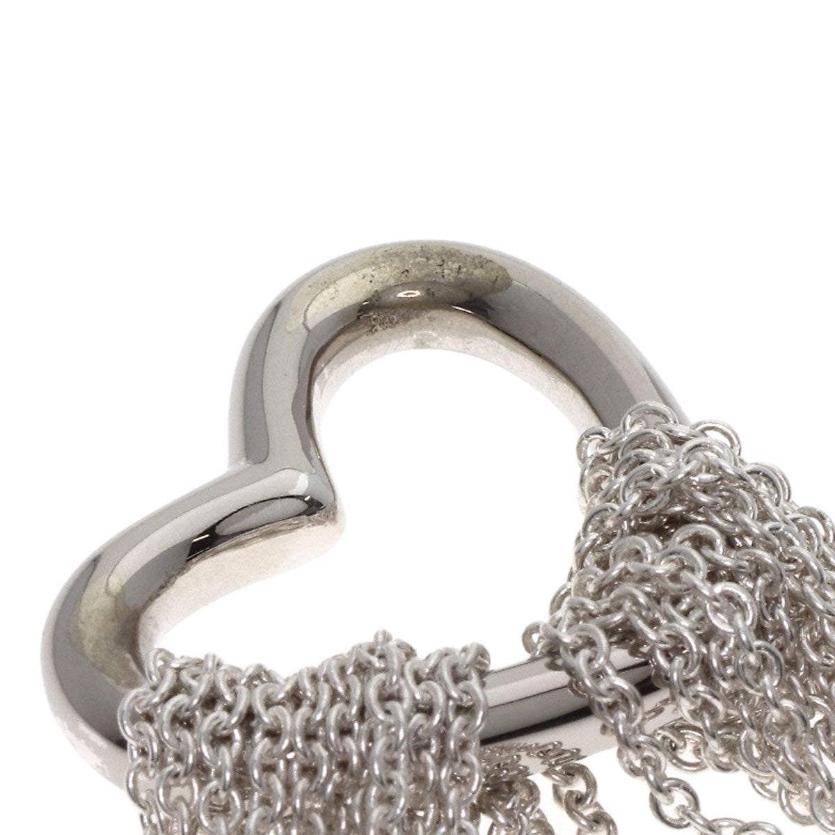 TIFFANY&Co. Open Heart Toggle Chain Bracelet Silver Ladies [Used]