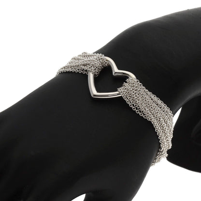 TIFFANY&Co. Open Heart Toggle Chain Bracelet Silver Ladies [Used]