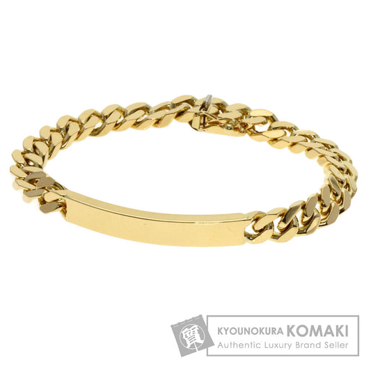 Curb Chain Kihei 4-Sided Plate Bracelet K18 Yellow Gold 26.8g　Ladies