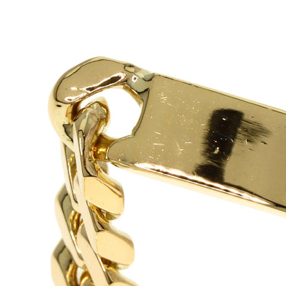Curb Chain Kihei 4-Sided Plate Bracelet K18 Yellow Gold 26.8g　Ladies