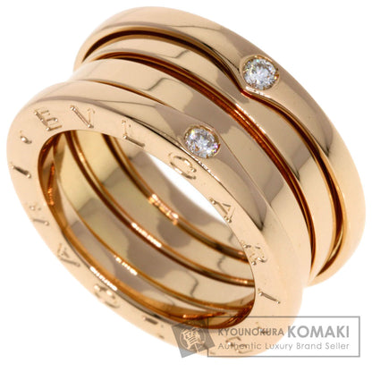 BVLGARI B.zero1 4P Diamond Japan Limited #48 Ring K18 Pink Gold Ladies [Used]