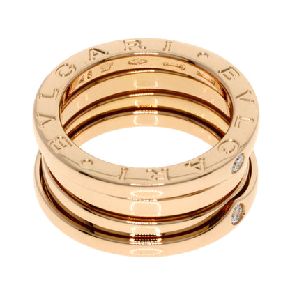 BVLGARI B.zero1 4P Diamond Japan Limited #48 Ring K18 Pink Gold Ladies [Used]