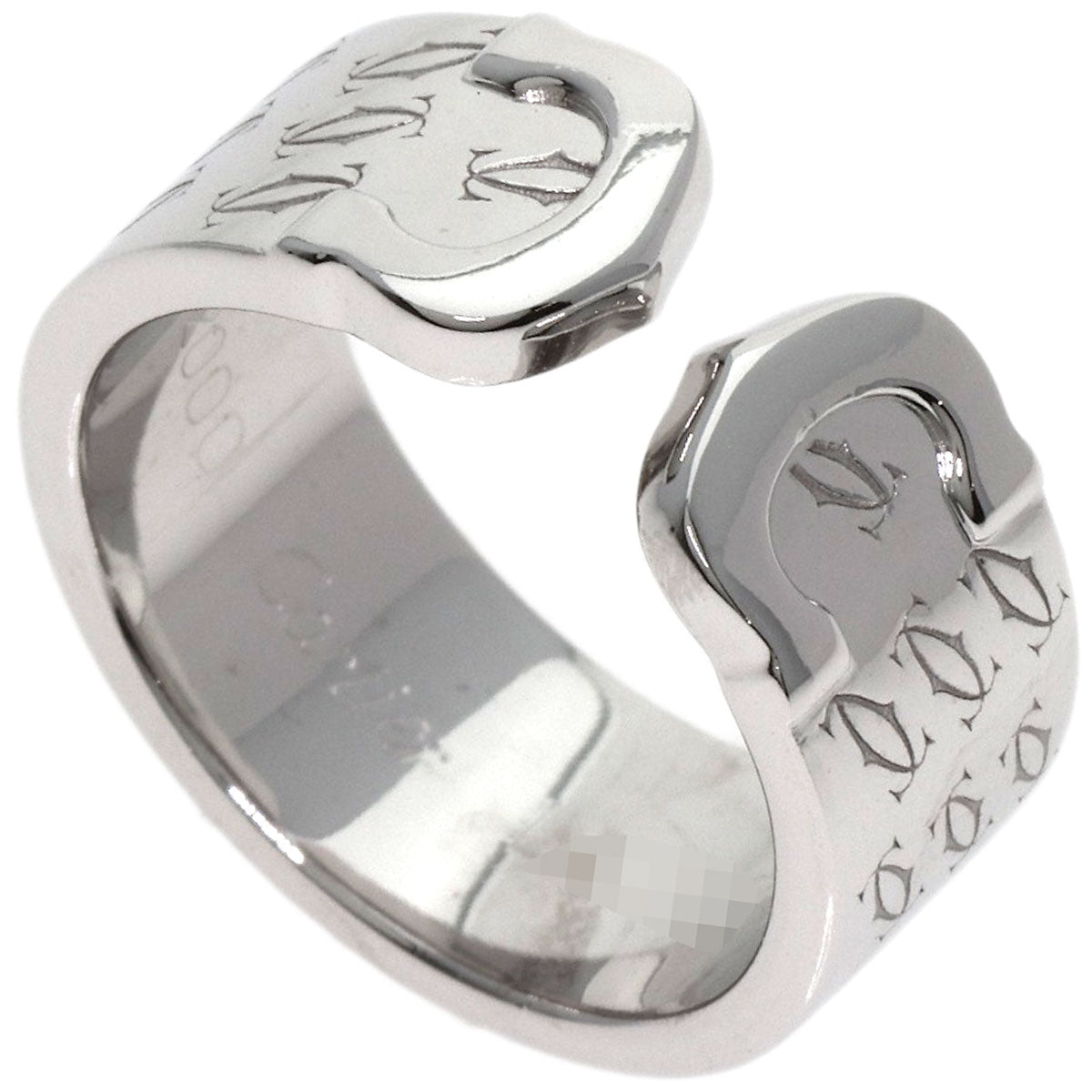 CARTIER C2 2000 Christmas Limited #50 Ring K18 White Gold Ladies [Used]