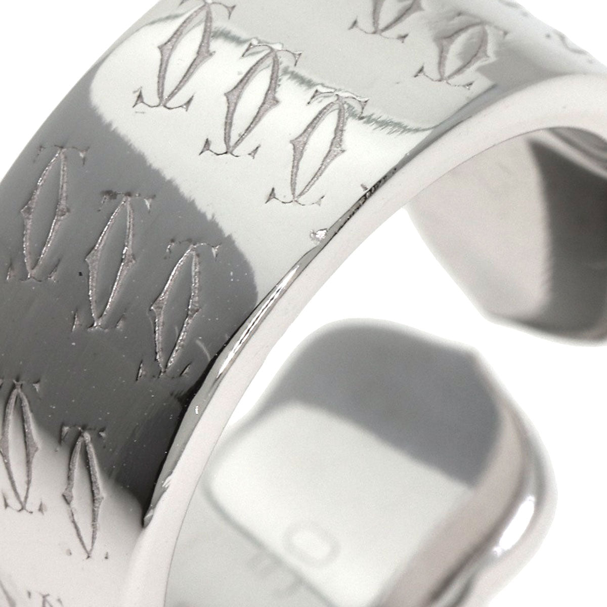 CARTIER C2 2000 Christmas Limited #50 Ring K18 White Gold Ladies [Used]