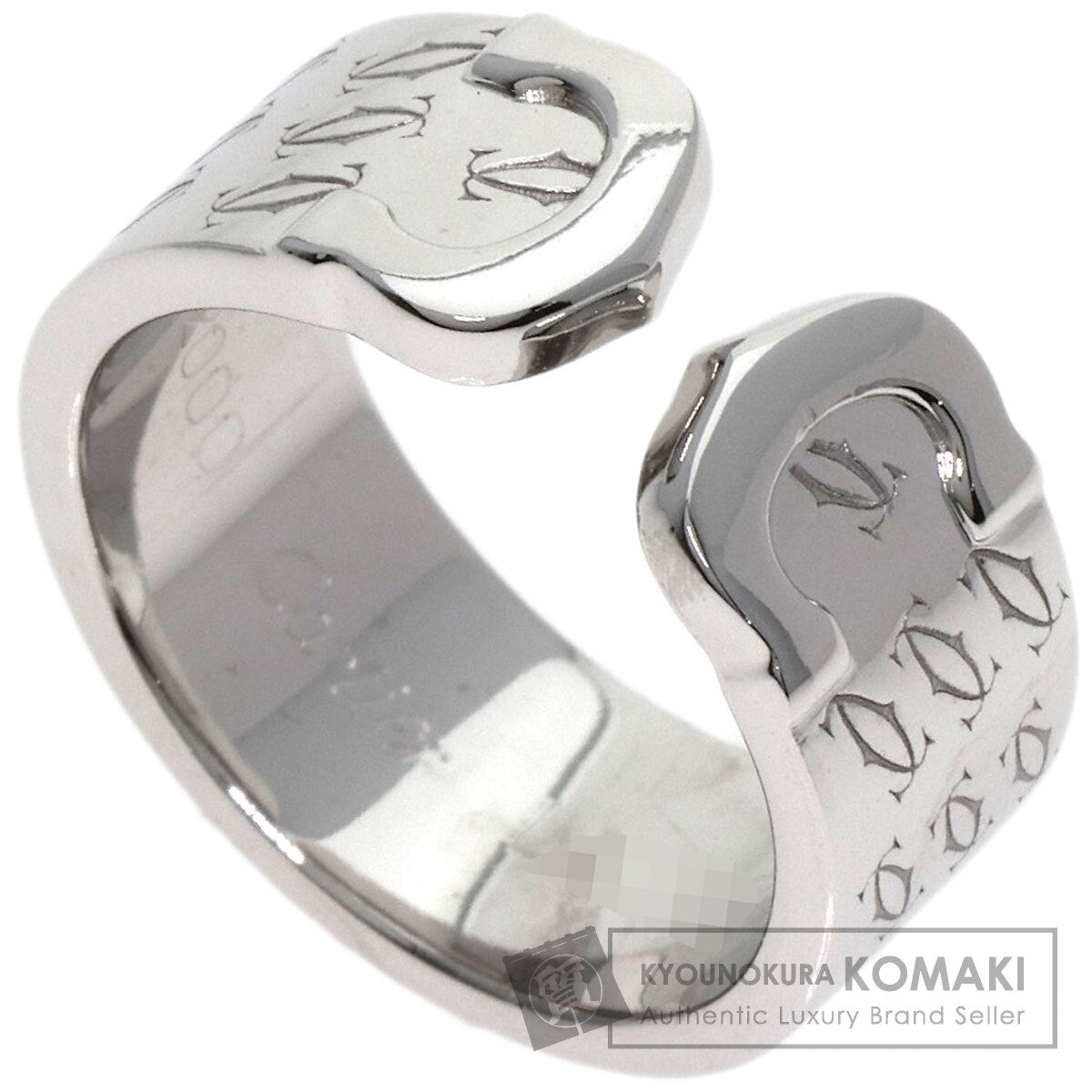 CARTIER C2 2000 Christmas Limited #50 Ring K18 White Gold Ladies [Used]