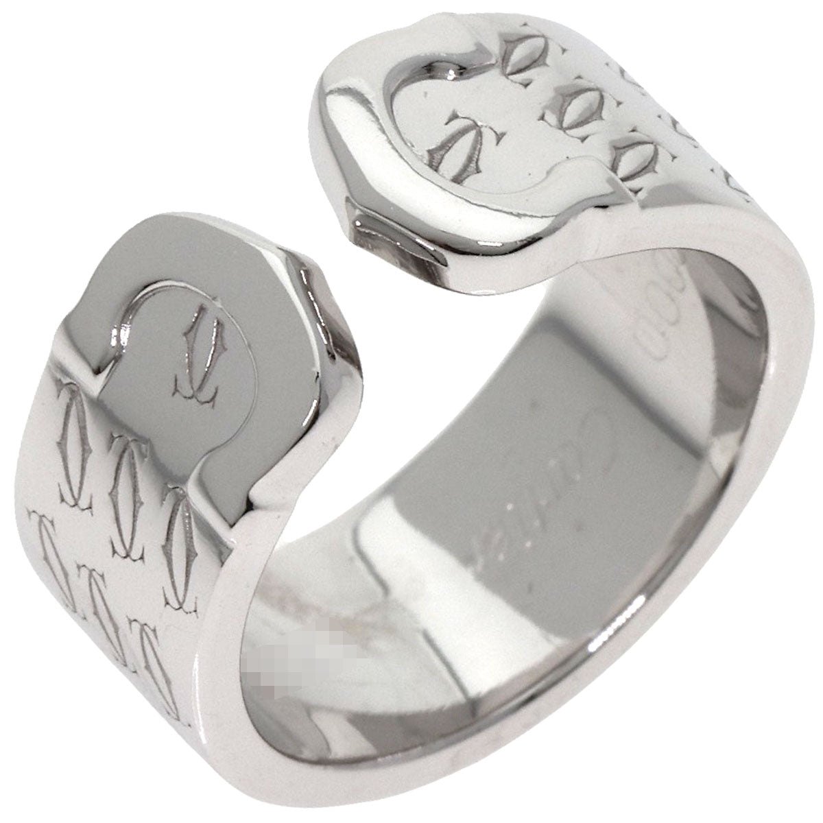 CARTIER C2 2000 Christmas Limited #50 Ring K18 White Gold Ladies [Used]