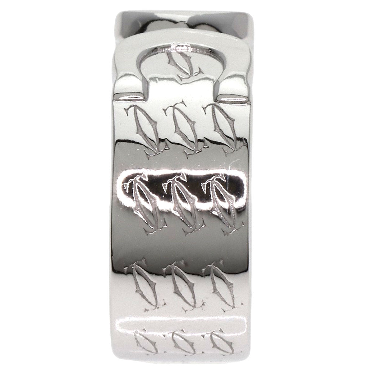 CARTIER C2 2000 Christmas Limited #50 Ring K18 White Gold Ladies [Used]