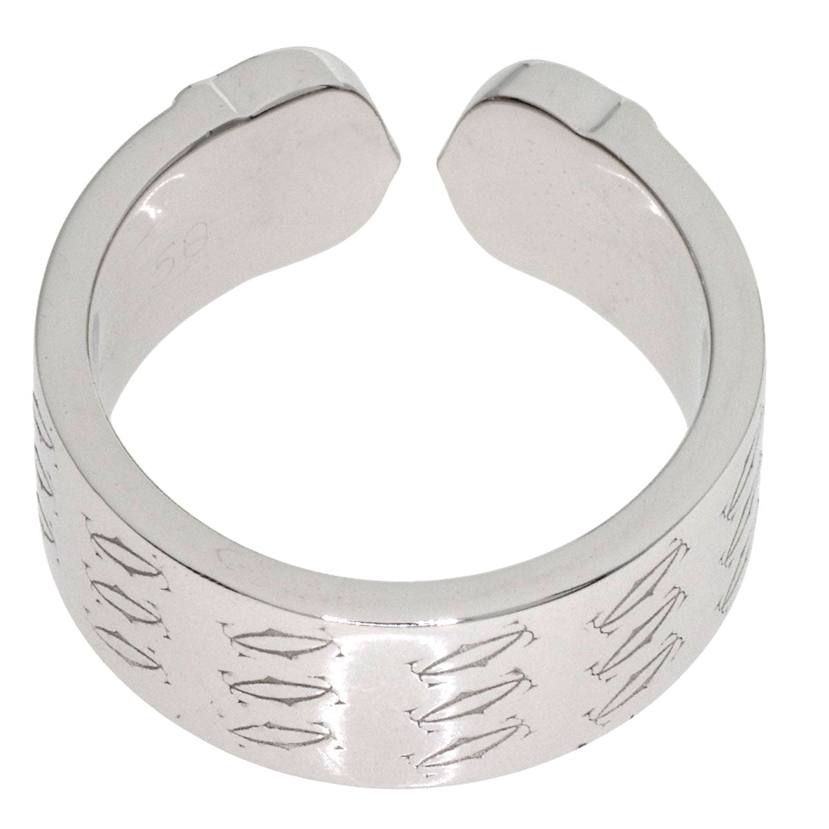 CARTIER C2 2000 Christmas Limited #50 Ring K18 White Gold Ladies [Used]