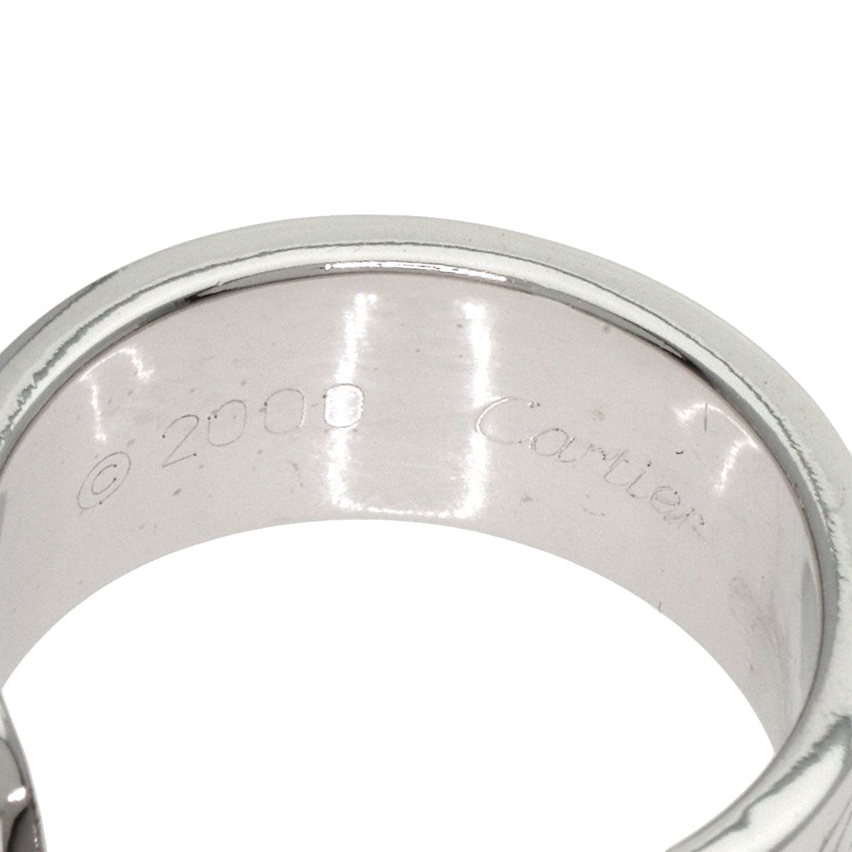 CARTIER C2 2000 Christmas Limited #50 Ring K18 White Gold Ladies [Used]