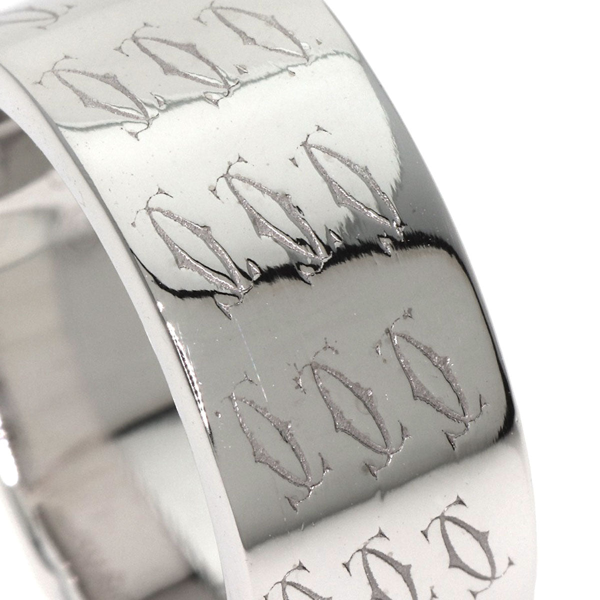 CARTIER C2 2000 Christmas Limited #50 Ring K18 White Gold Ladies [Used]