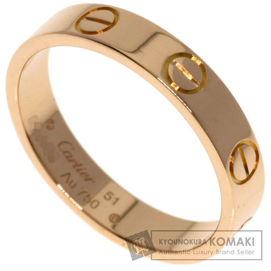 CARTIER Mini love ring #51 Ring K18 Pink Gold Ladies [Used]
