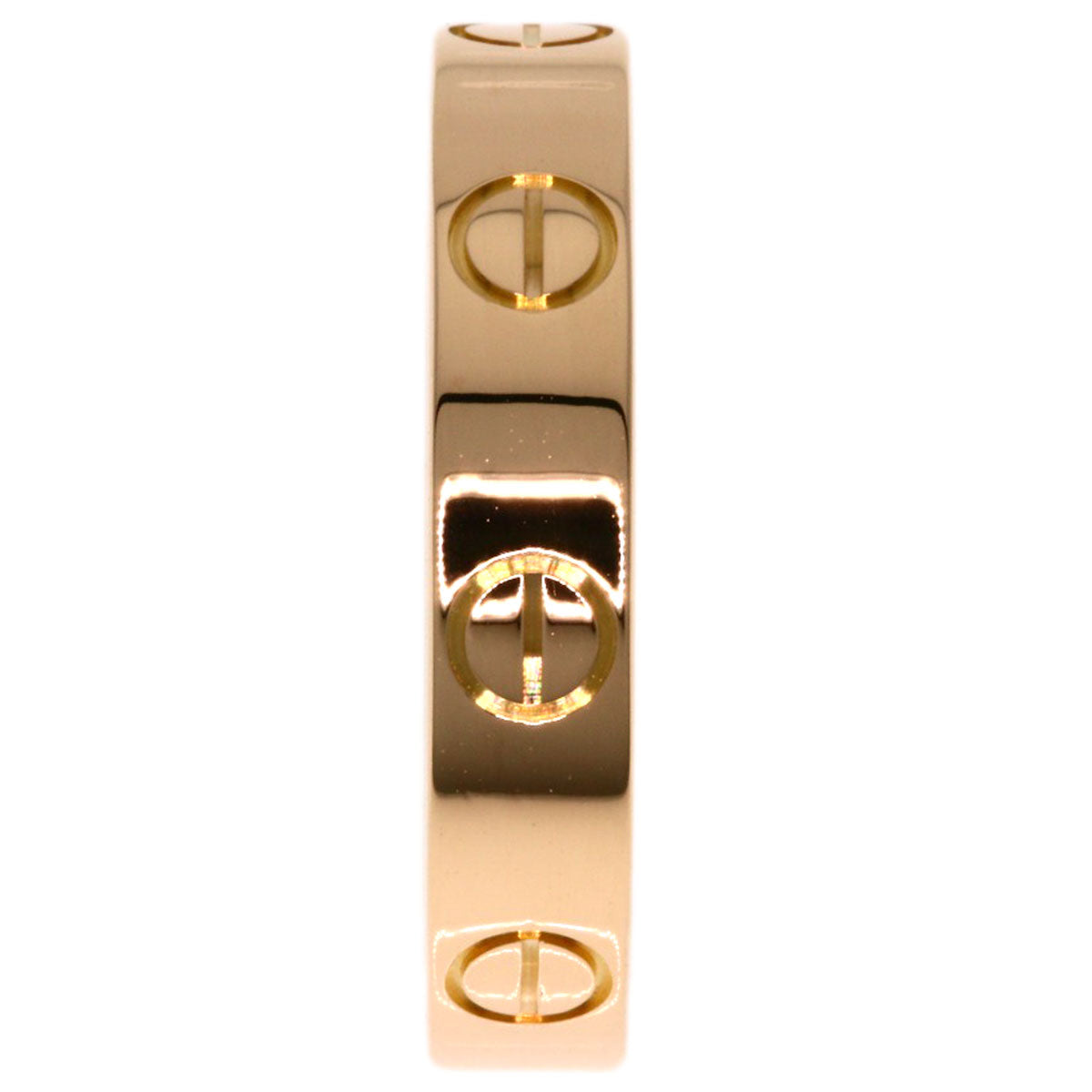 CARTIER Mini love ring #51 Ring K18 Pink Gold Ladies [Used]