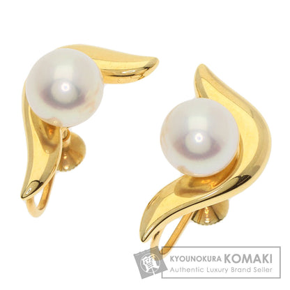 MIKIMOTO Pearl Pearl Earring K18 Yellow Gold Ladies [Used]