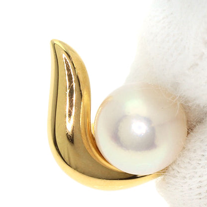 MIKIMOTO Pearl Pearl Earring K18 Yellow Gold Ladies [Used]