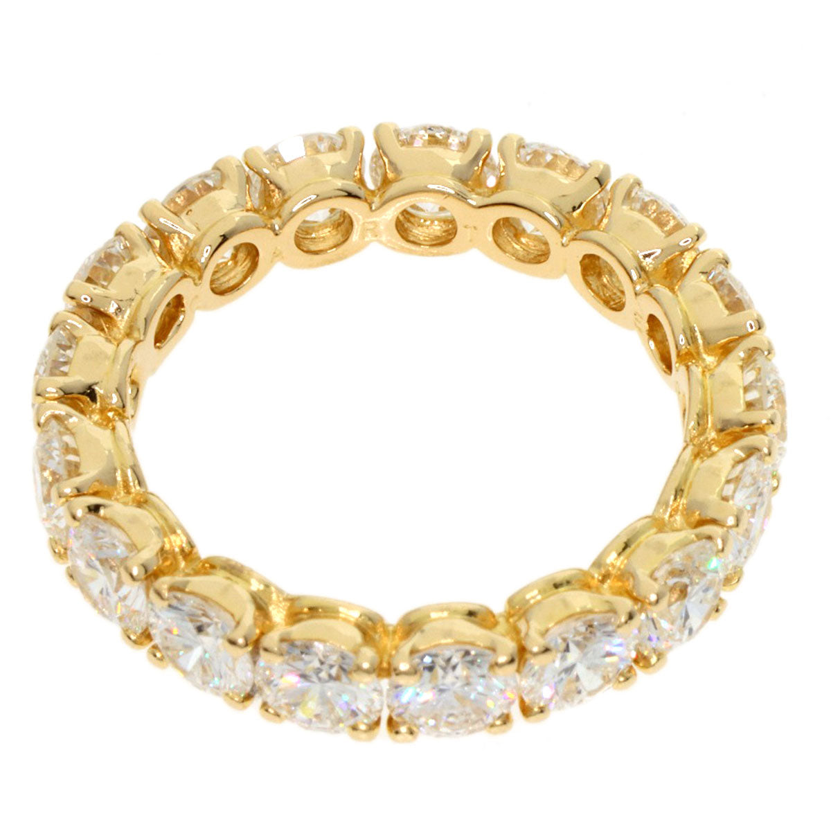 CARTIER Destiny Full Eternity Diamond #50 Ring K18 Yellow Gold Ladies [Used]